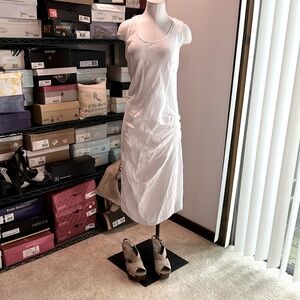 White linen midi